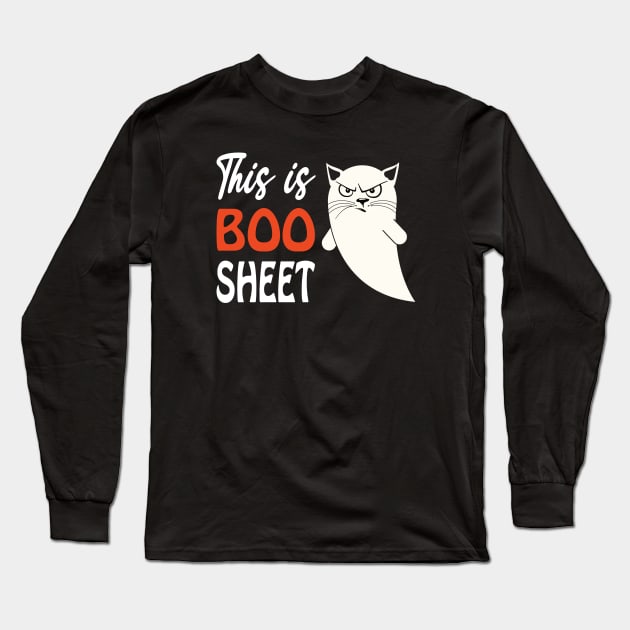 This is boo sheet 2020 funny halloween cat ghost Long Sleeve T-Shirt by DODG99